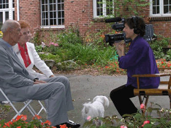 A spontaneous interview of guests at a 70th birthday celebration.